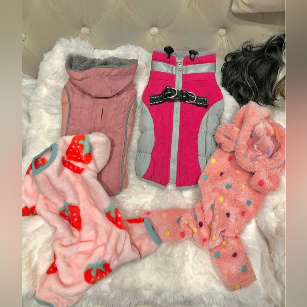 Dog clothes size XS never used